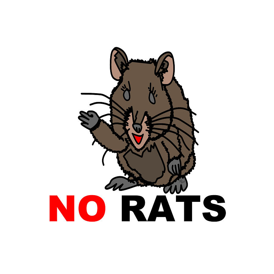 No Rats Allowed - Toon Land Store Digital Art by Bill Ressl