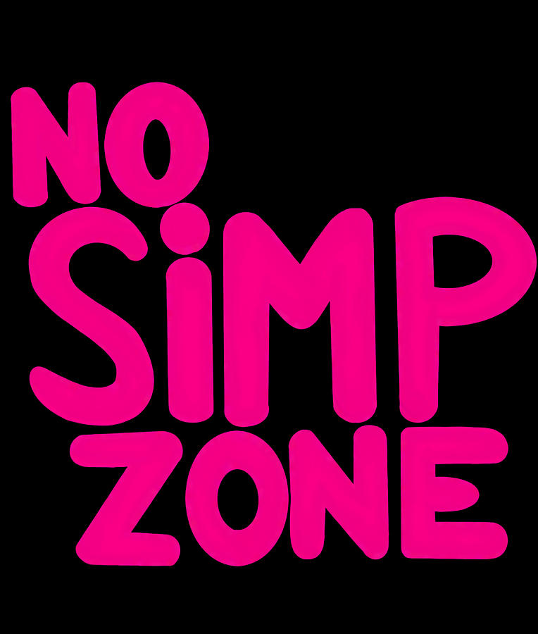 No Simp Zone Poster humor stars Painting by Karl Davies | Fine Art America