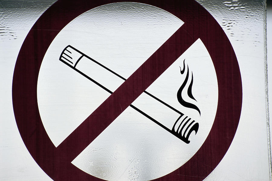 No smoking sign, close-up Photograph by David De Lossy