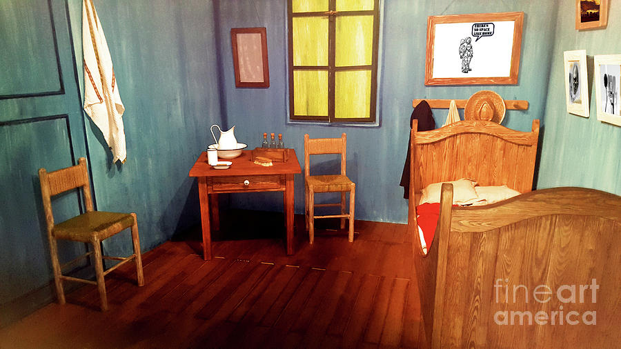 No space like Van Goghs Bedroom in Arles Mixed Media by Tom Conway