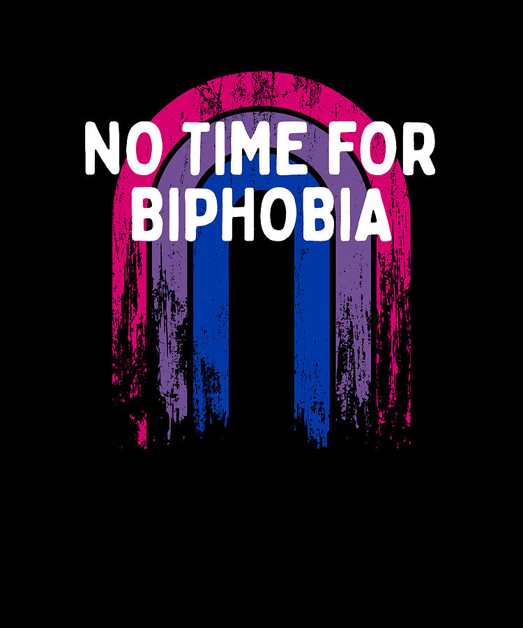 No Time for Biphobia Bisexual LGBTQ Bi Pride Gender Equality Digital ...