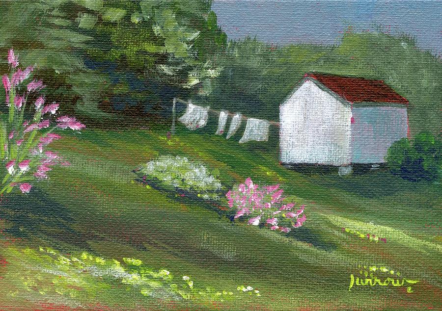 Flower Painting - No Trespassing by Sue Furrow