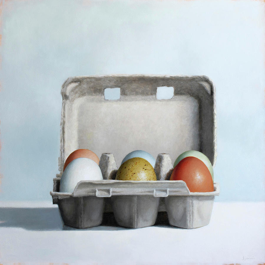 Egg Painting - No Vacancy by Susan N Jarvis