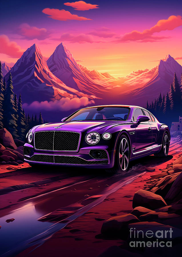 No00647 Bentley Continental Flying Spur Drawing