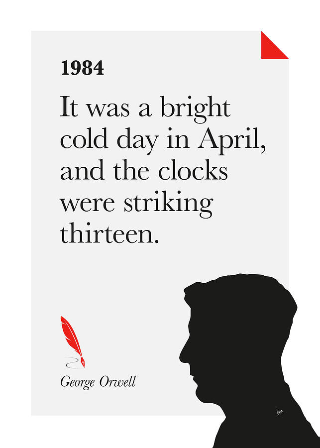  No008 George Orwell Digital Art by Chungkong Art