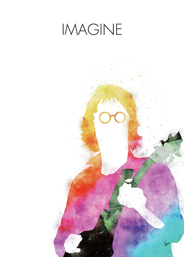 John Digital Art - No013 MY John lennon Watercolor Music poster by Chungkong Art John Digital Art - No013 MY John lennon Watercolor Music poster by Chungkong Art