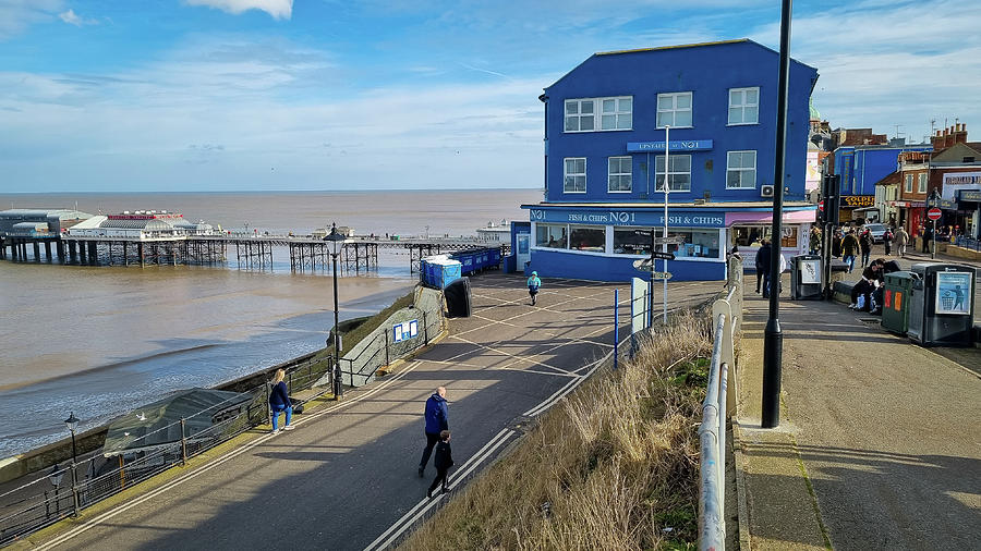 No.1 Cromer Chip Shop and Pier Photograph by Gordon James