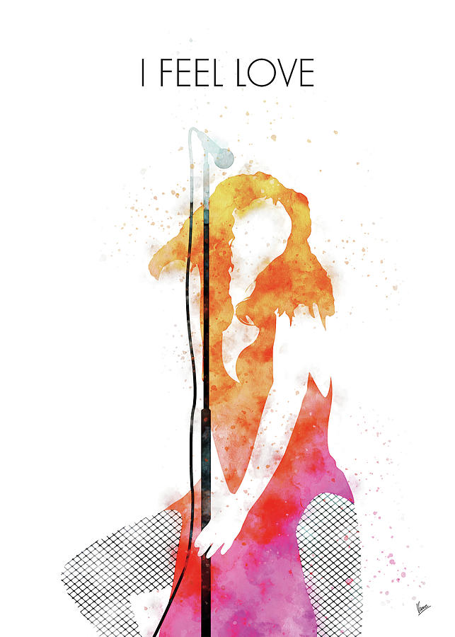 Summer Digital Art - No109 MY DONNA SUMMER Watercolor Music poster by Chungkong Art