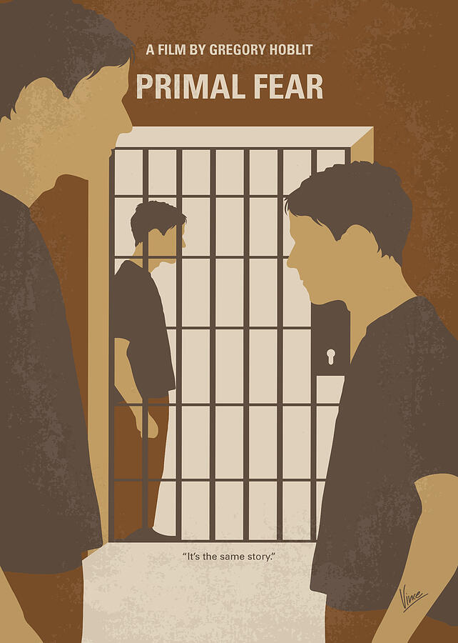 No1127 My Primal Fear minimal movie poster Digital Art by Chungkong Art