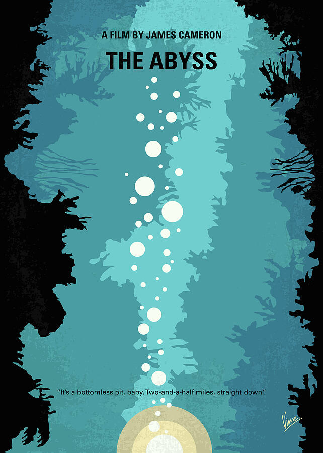 No1134 My The Abyss minimal movie poster Digital Art by Chungkong Art