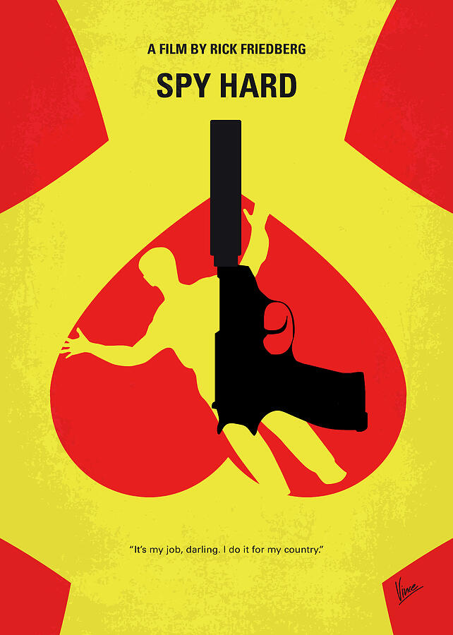 No1135 My Spy Hard minimal movie poster Digital Art by Chungkong Art