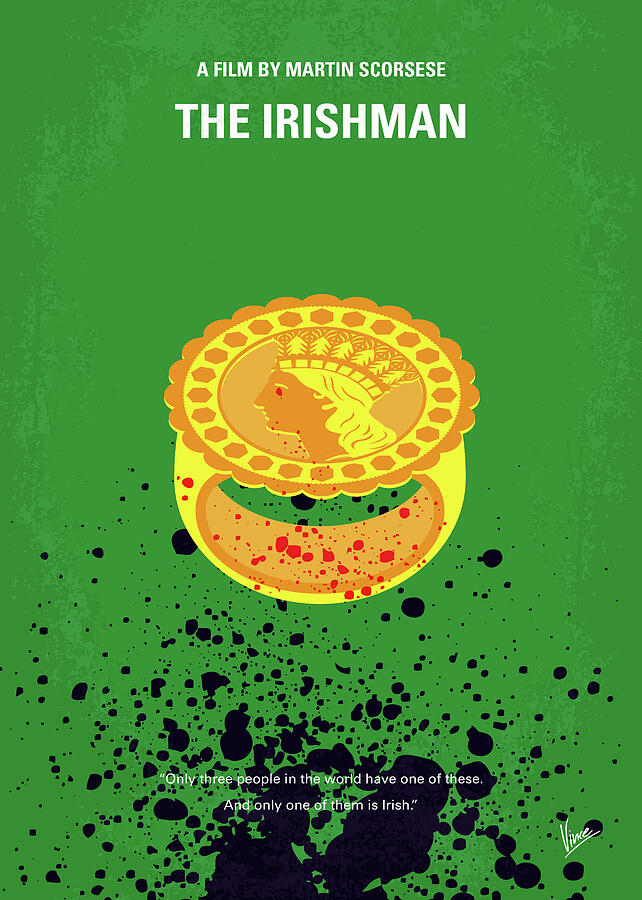 No1154 My The Irishman minimal movie poster Digital Art by Chungkong Art