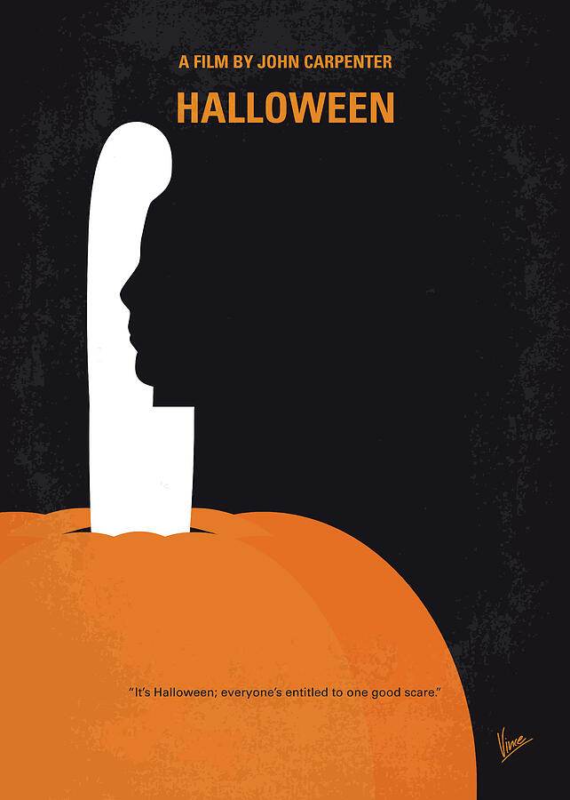 No1164 My Halloween minimal movie poster Digital Art by Chungkong Art