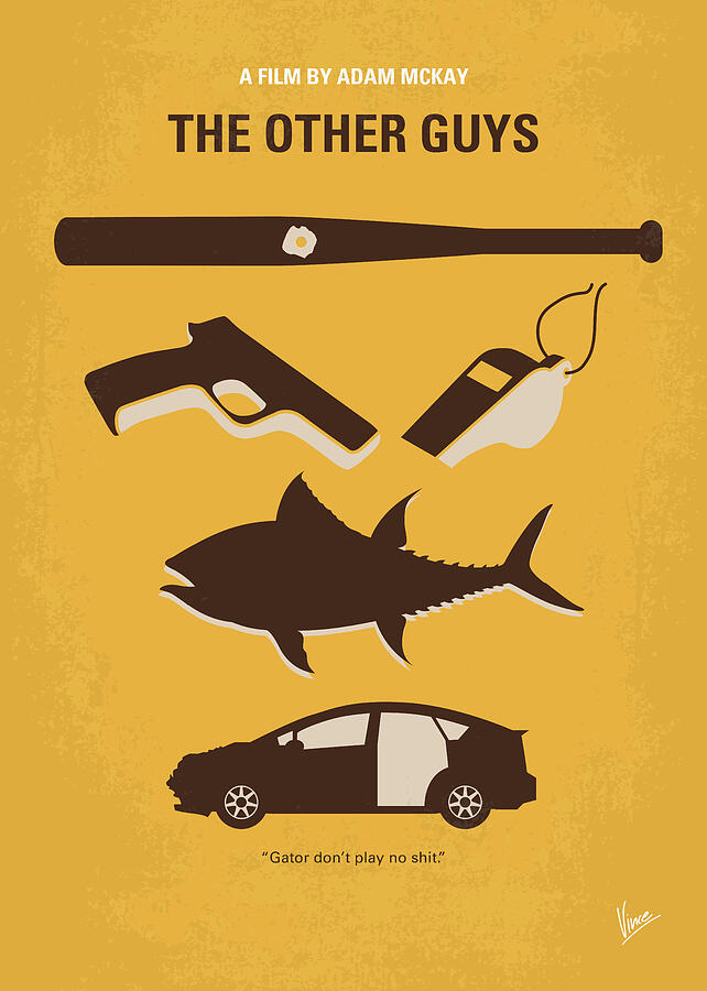 No1173 My The Other Guys minimal movie poster Digital Art by Chungkong Art