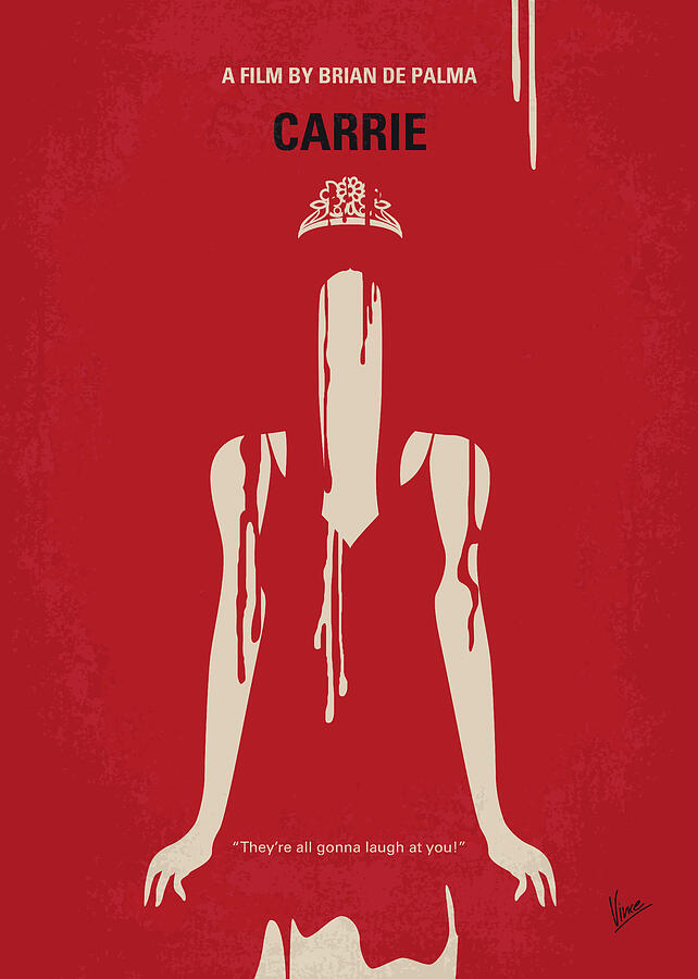 Hollywood Digital Art - No1196 My Carrie minimal movie poster by Chungkong Art
