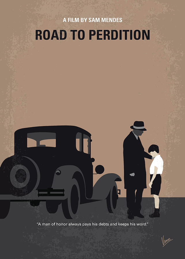 No1219 My Road to Perdition minimal movie poster Digital Art by Chungkong Art