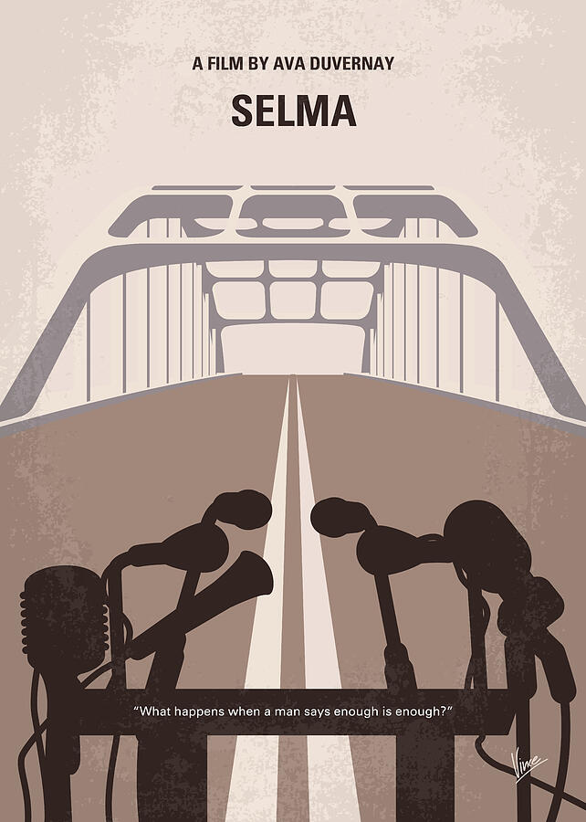 Hollywood Digital Art - No1246 My Selma minimal movie poster by Chungkong Art