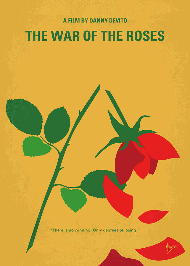 No1260 My The War of the Roses minimal movie poster Digital Art by Chungkong Art