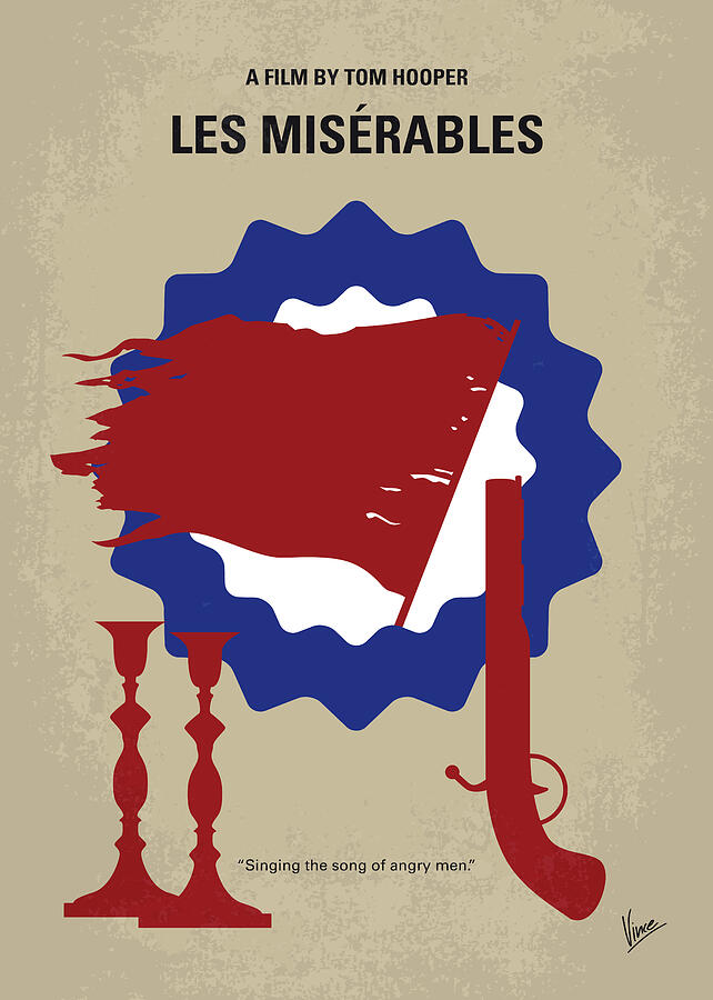 No1263 My Les miserables minimal movie poster Digital Art by Chungkong Art