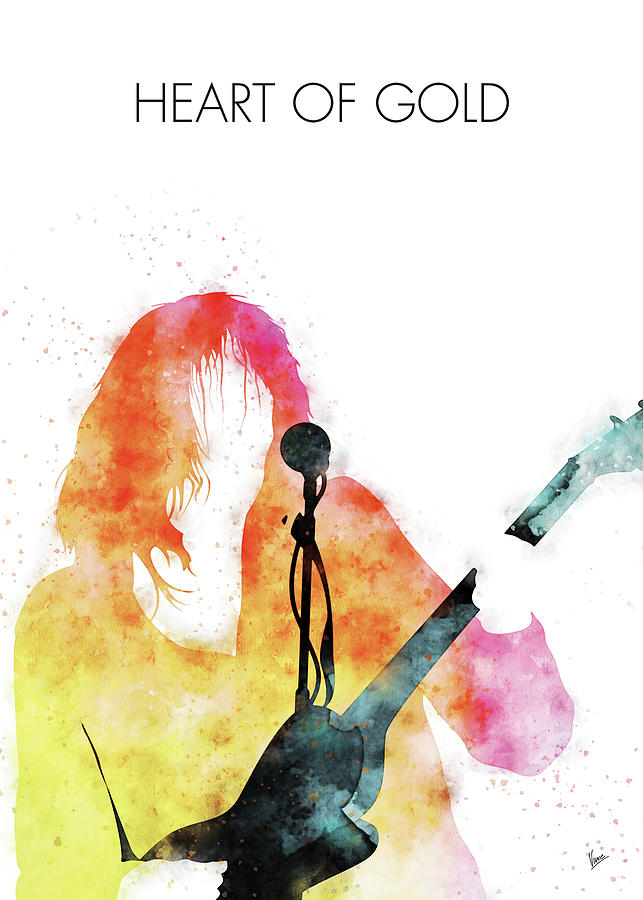Music Digital Art - No128 MY Neil Young Watercolor Music poster by Chungkong Art