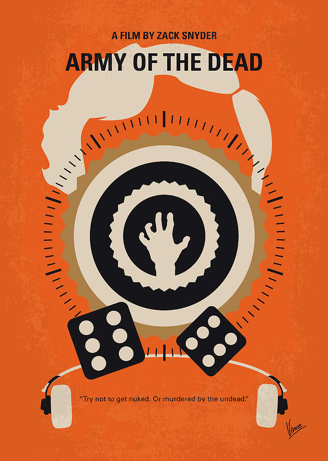 No1293 My Army of the Dead minimal movie poster Digital Art by Chungkong Art