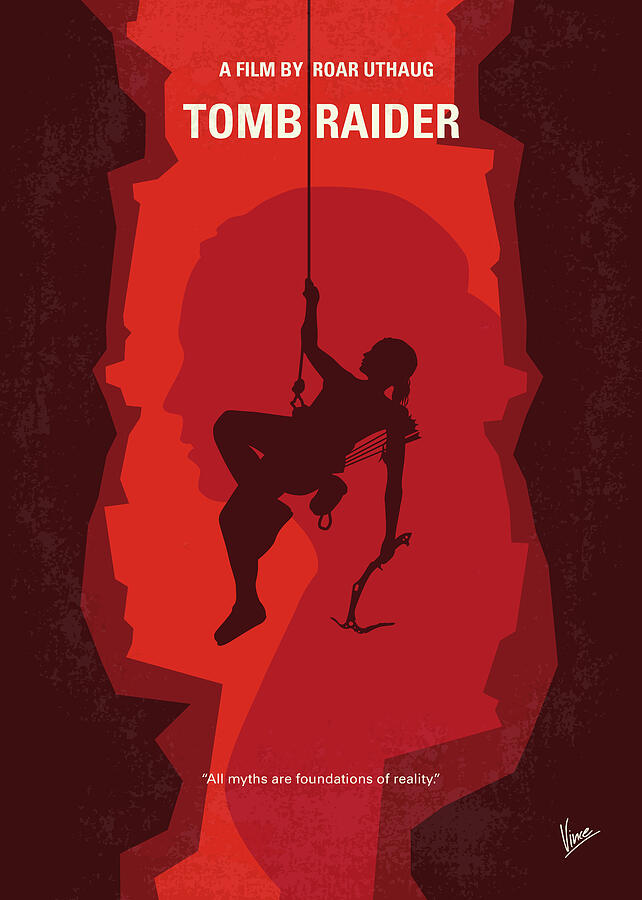 No1299 My Tomb Raider minimal movie poster Digital Art by Chungkong Art