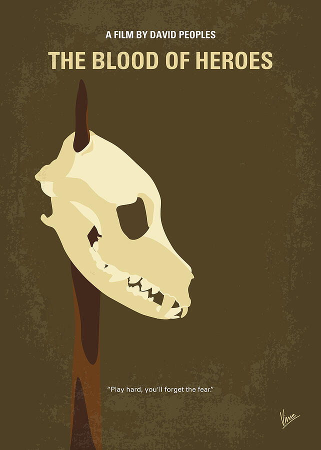 No1310 My The Blood of Heroes minimal movie poster Digital Art by Chungkong Art