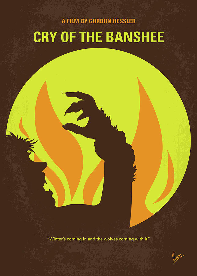 No1324 My Cry of the Banshee minimal movie poster Digital Art by ...