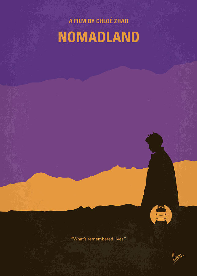 No1326 My Nomadland minimal movie poster Digital Art by Chungkong Art