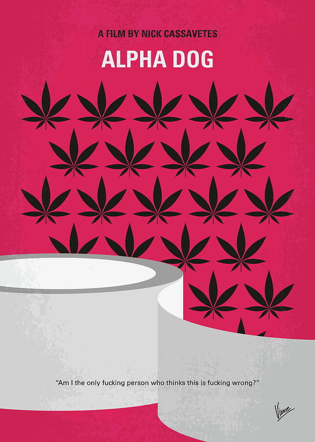No1339 My Alpha Dog minimal movie poster Digital Art by Chungkong Art