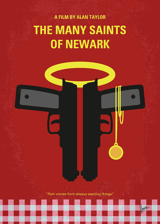 Newark Digital Art - No1395 My The Many Saints of Newark minimal movie poster by Chungkong Art