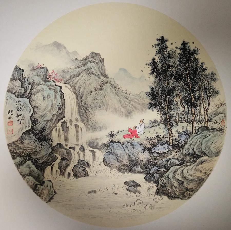 NO.24 Flowing like wisdom Painting by Gang Zhao NO.24 Flowing like wisdom Painting by Gang Zhao