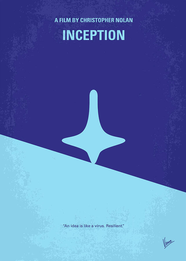 Inception Digital Art - No240 My Inception minimal movie poster by Chungkong Art