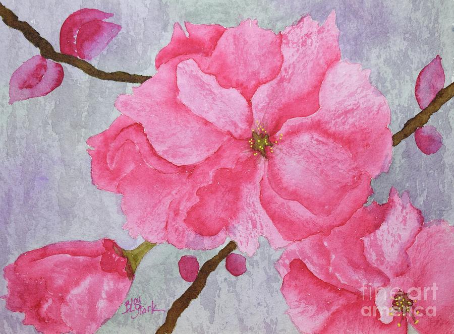 No.4 Cherry Blossoms Painting by Barrie Stark