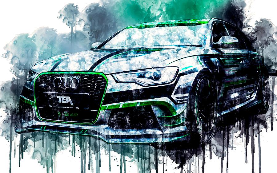 No5655 Car ABT Audi RS 6E Avant Concept 2018 Digital Art by Bechtelar ...