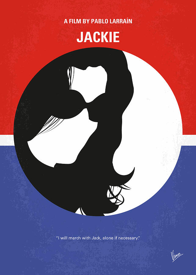 No755 My Jackie minimal movie poster Digital Art by Chungkong Art