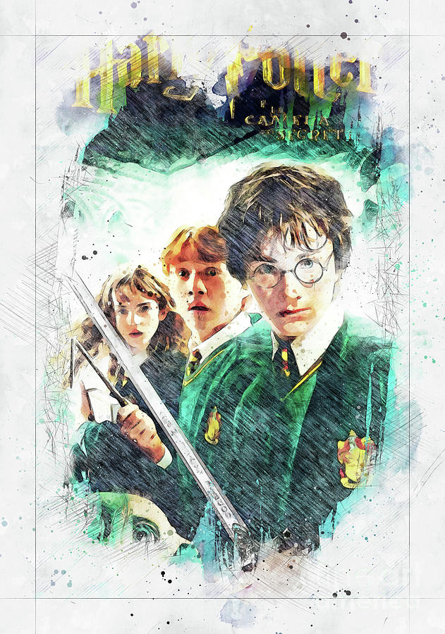 No7771 Harry Potter And The Chamber Of Secrets Movie poster Digital Art ...