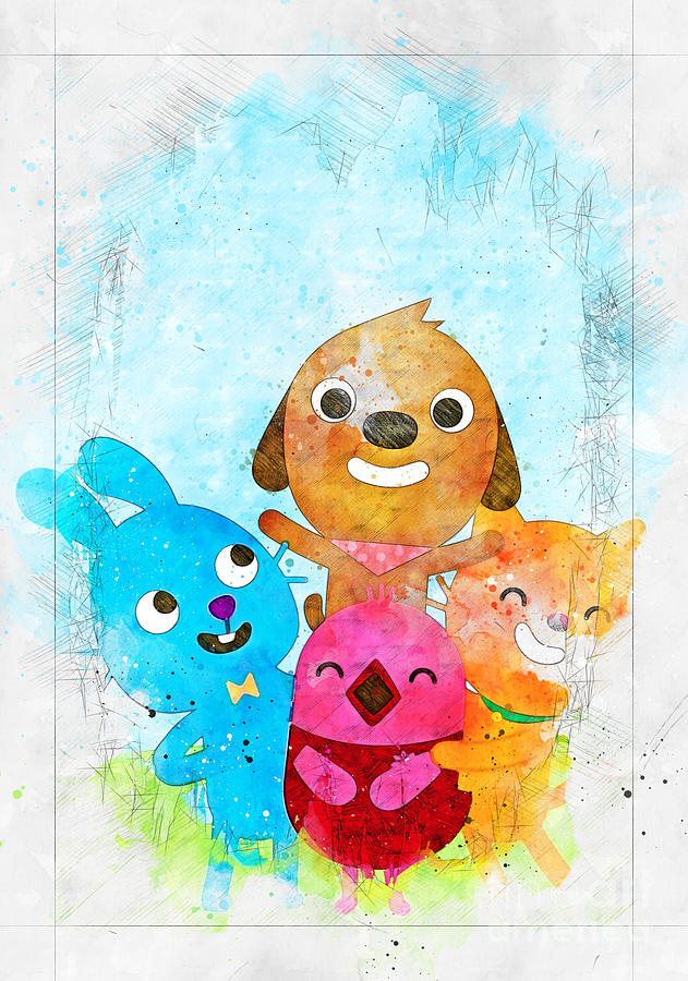 No8855 Sago Mini Friends Movie poster Digital Art by Carrie Stanton ...