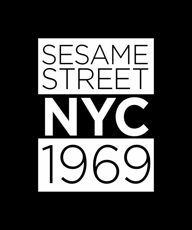 No95 Sesame Street Logo minimal movie poster-part 4 Digital Art by Khao ...