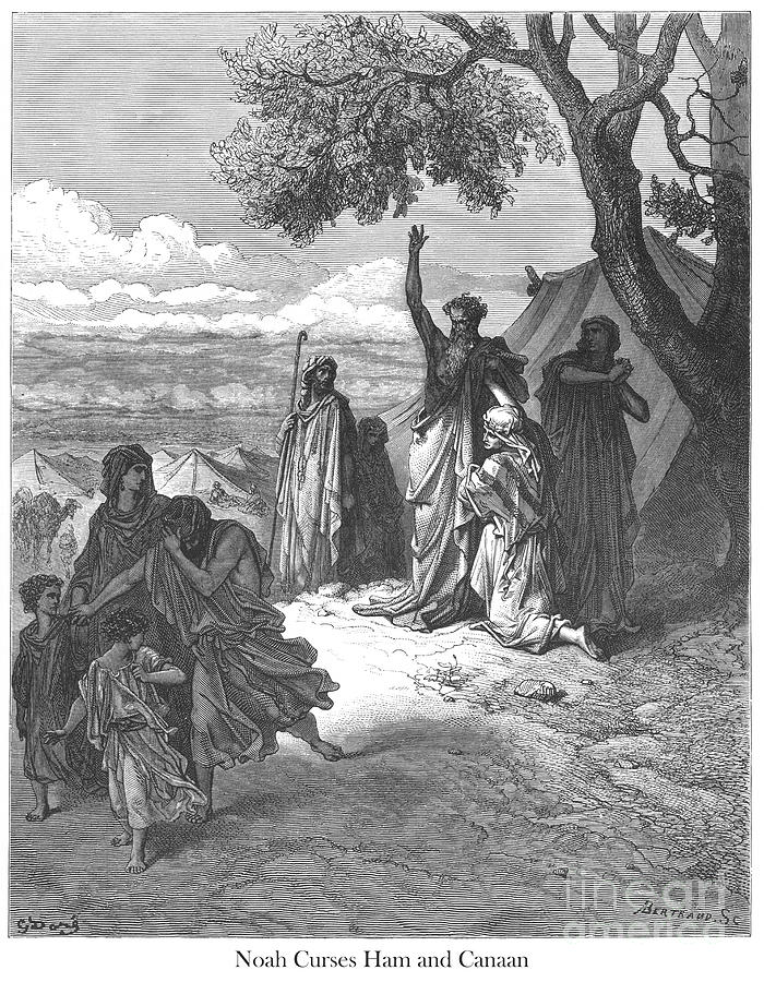 Noah Curses Ham and Canaan by Gustave Dore v1 Photograph by Historic illustrations
