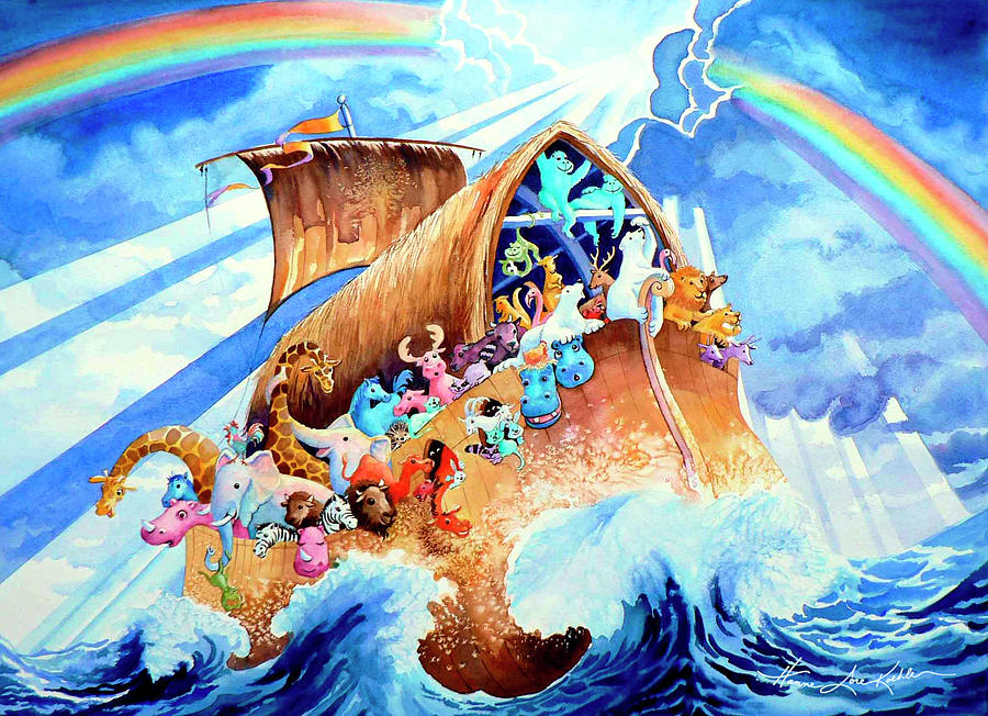 Noahs Ark Painting - Noahs Ark by Hanne Lore Koehler