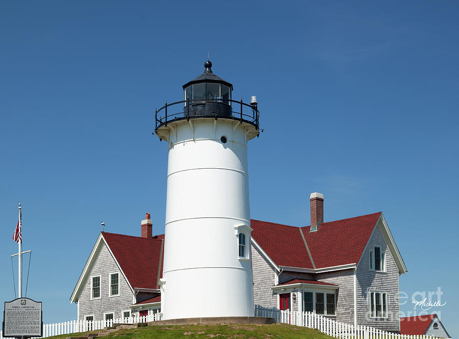 Nobska Point Lighthouse Falmouth Cape Cod Photograph by Michelle Constantine