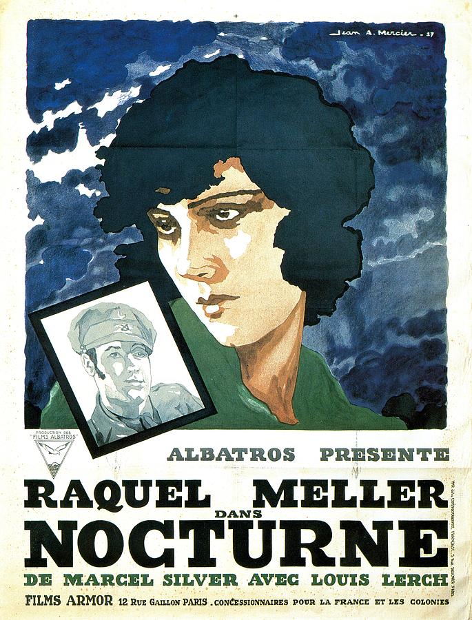 Nocturne, 1927 - art by Jean-Adrien Mercier Mixed Media by Movie World Posters