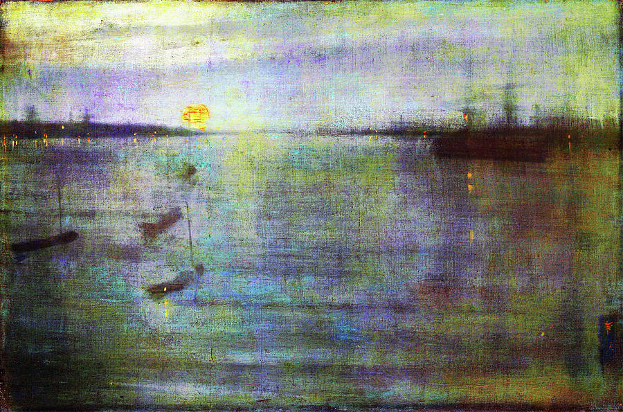 James Mcneill Whistler Painting - Nocturne, Blue and Gold, Southampton Water - Digital Remastered Edition by James McNeill Whistler