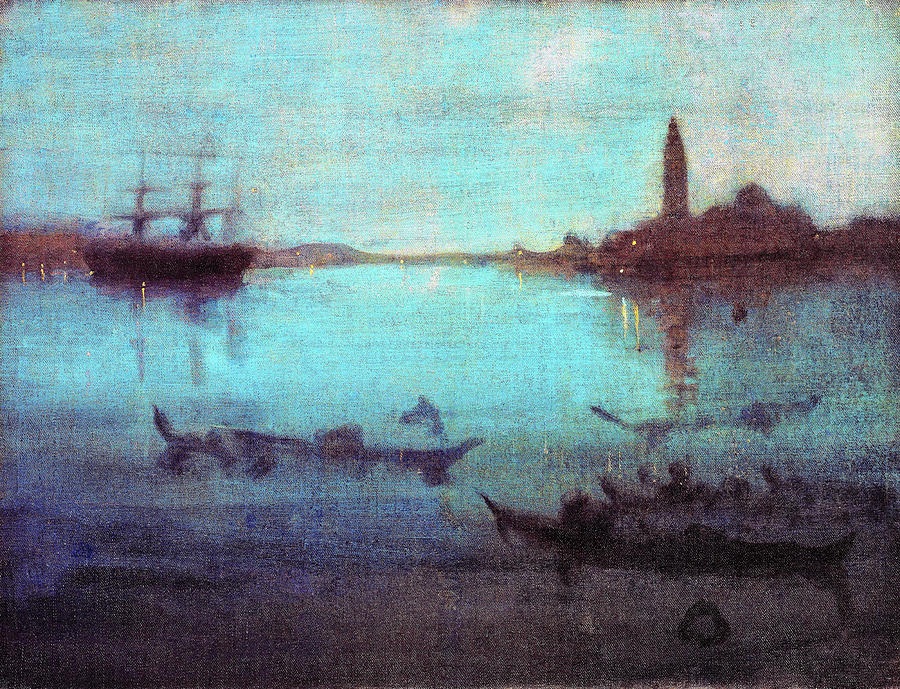 James Mcneill Whistler Painting - Nocturne in Blue and Silver - Digital Remastered Edition by James McNeill Whistler