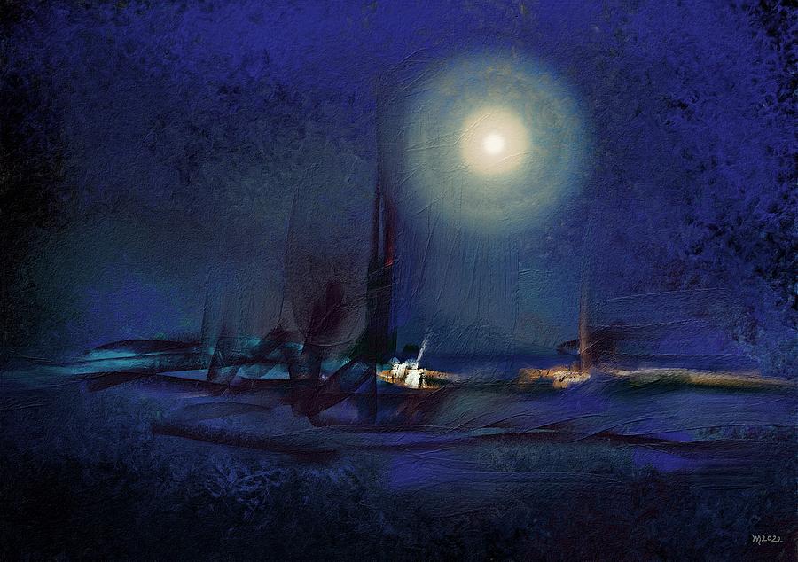 Nocturne Painting - Nocturne No.5 by Wolfgang Schweizer