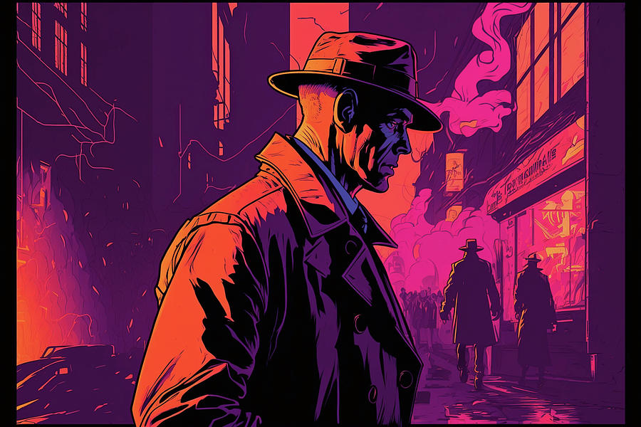 Noir Detective Digital Art By Nightarcade Fine Art America