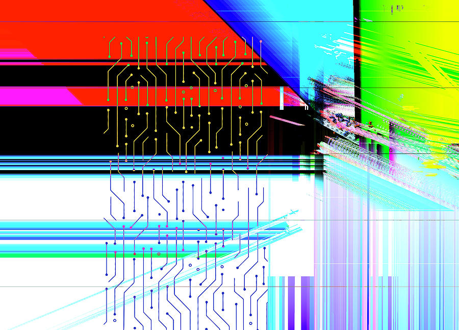 Pattern Digital Art - Noise Transition Three by Gary Grayson