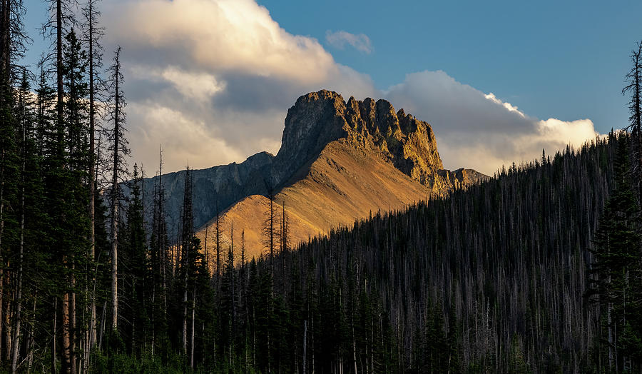 Nokhu Crags at Sunset Photograph by Vicki Stansbury
