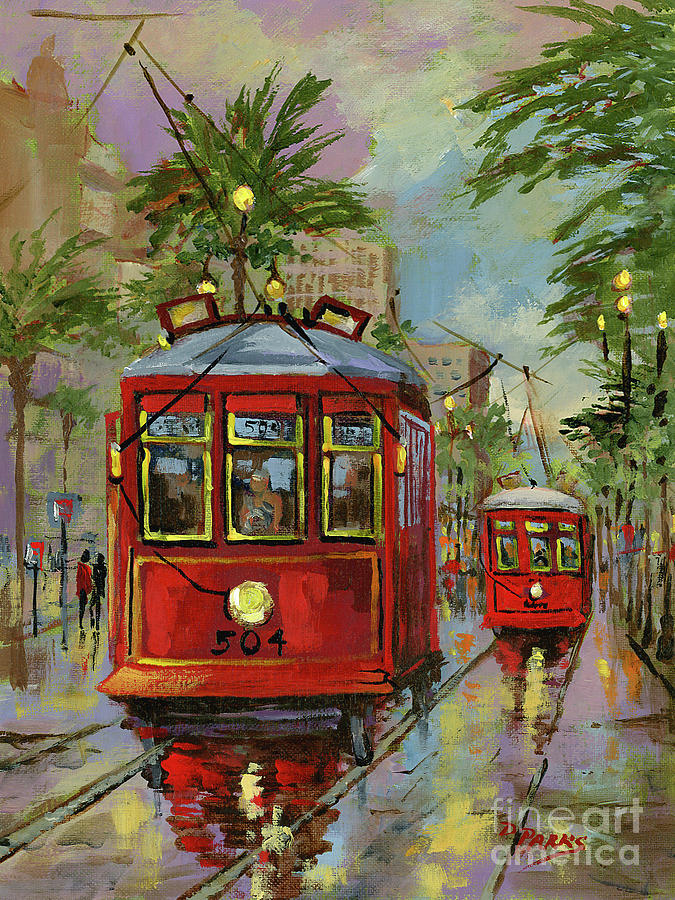 NOLA Red Ladies Painting by Dianne Parks